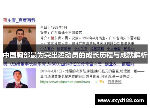 中国胸部最为突出运动员的成长历程与成就解析